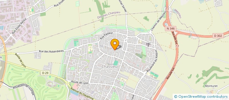 localisation de l'entreprise SCI POMS  CHASSIEU