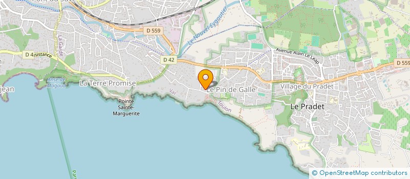 localisation de l'entreprise SCI POMS BEZIERS  LE PRADET