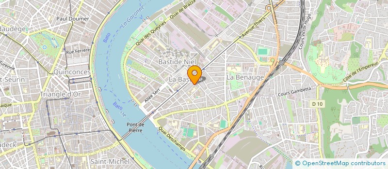 localisation de l'entreprise SCI PONANT  BORDEAUX