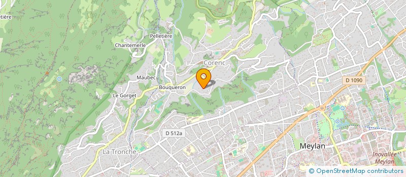 localisation de l'entreprise SCI PONCE-JESALOEM  CORENC