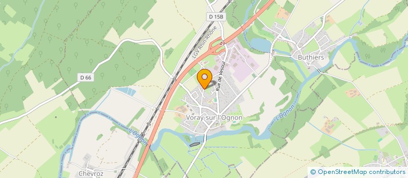 localisation de l'entreprise SCI PONCET  VORAY-SUR-L'OGNON