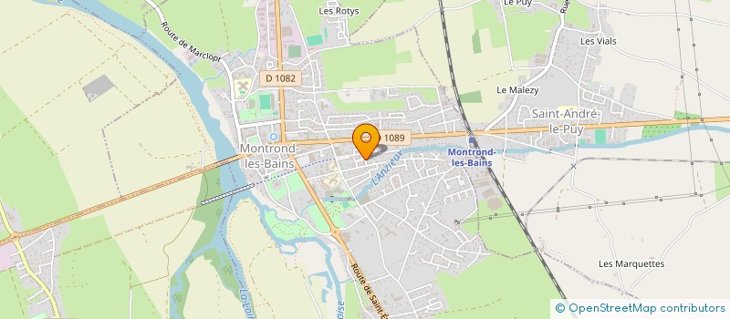 localisation de l'entreprise SCI PONCET  MONTROND-LES-BAINS