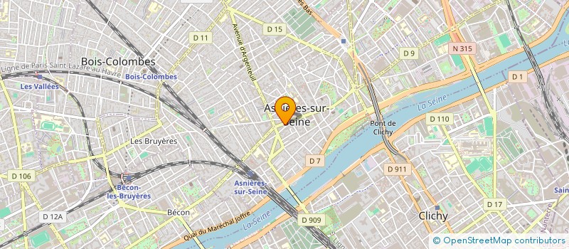 localisation de l'entreprise SCI PONCHO à ASNIERES-SUR-SEINE