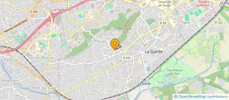 localisation de l'entreprise SCI PONDERANDA à LA GARDE