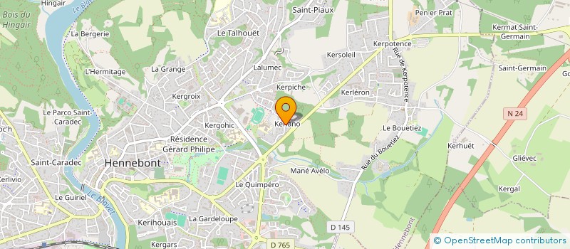 localisation de l'entreprise SCI PONDI PARC  MERLEVENEZ