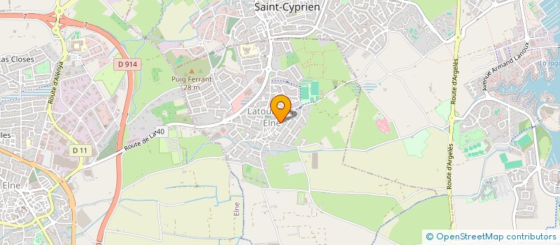 localisation de l'entreprise SCI PONDOFRAN  ELNE