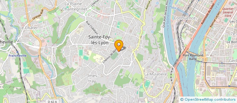 localisation de l'entreprise SCI PONEL 2  SAINTE-FOY-LES-LYON