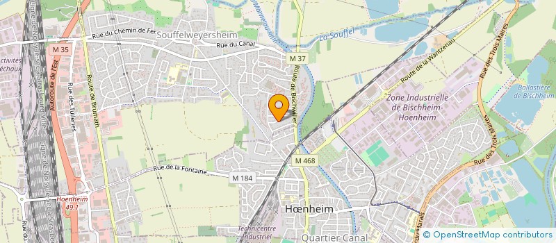 localisation de l'entreprise SCI PONEYBAVARD  SOUFFELWEYERSHEIM