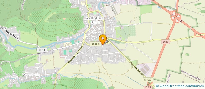 localisation de l'entreprise SCI PONFE  SOULTZ-HAUT-RHIN