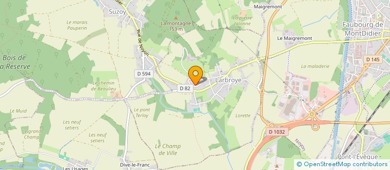 localisation de l'entreprise SCI PONGERLIER  PONT-L'EVEQUE