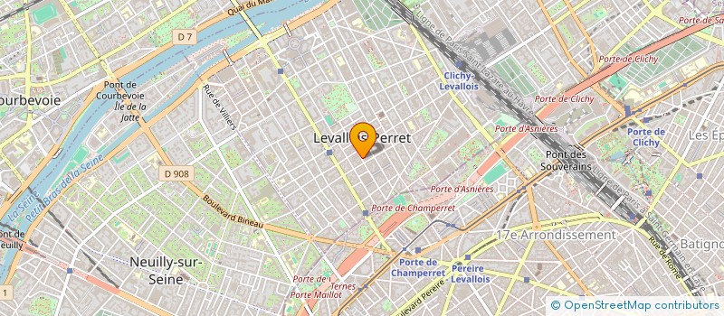 localisation de l'entreprise SCI PONS à LEVALLOIS-PERRET