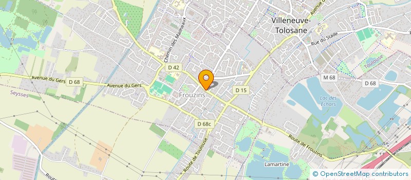 localisation de l'entreprise SCI PONS  FROUZINS