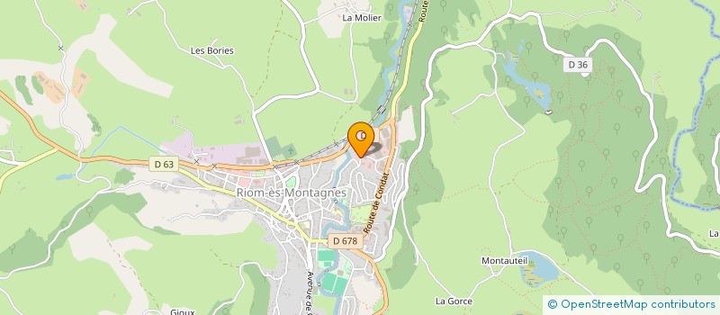 localisation de l'entreprise SCI PONS - CHANSON à RIOM-ES-MONTAGNES