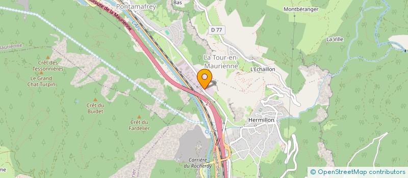 localisation de l'entreprise SCI PONSONNAILLE  LA TOUR-EN-MAURIENNE