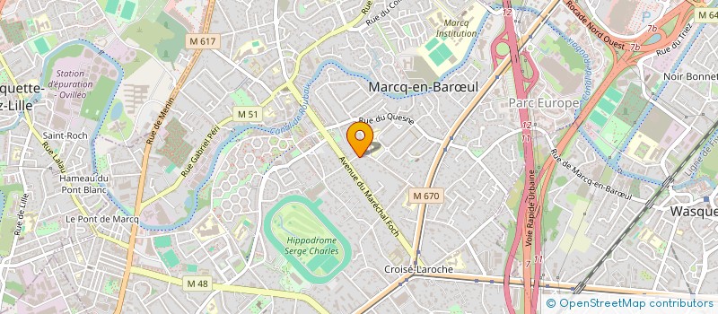 localisation de l'entreprise SCI PONT à MARCQ-EN-BARŒUL