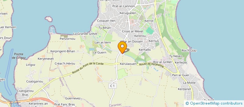 localisation de l'entreprise SCI PONT AR BELLEC  CARANTEC