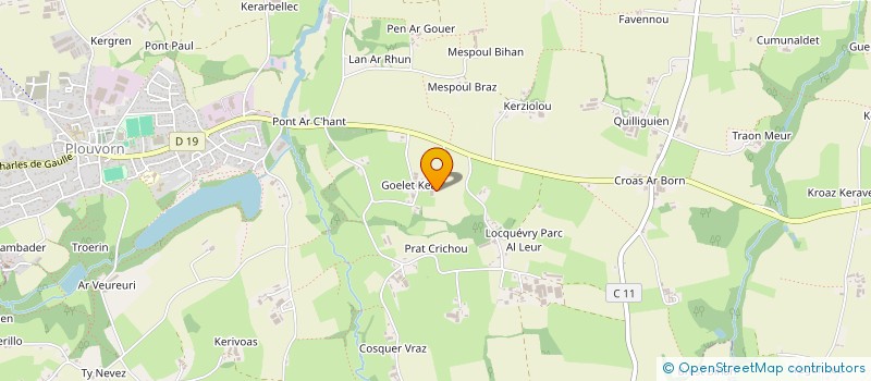 localisation de l'entreprise SCI PONT ARCHANT  PLOUVORN