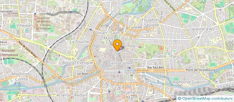 localisation de l'entreprise SCI PONT AUX FOULONS  RENNES