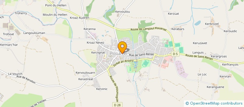 localisation de l'entreprise SCI PONT-BEGOC  PLOUARZEL