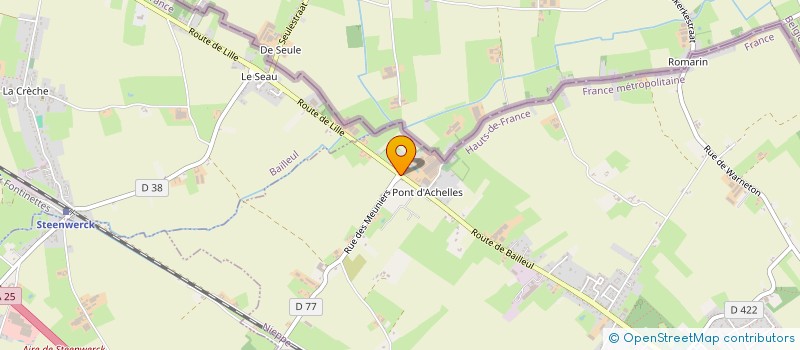 localisation de l'entreprise SCI PONT D'ACHELLES  NIEPPE