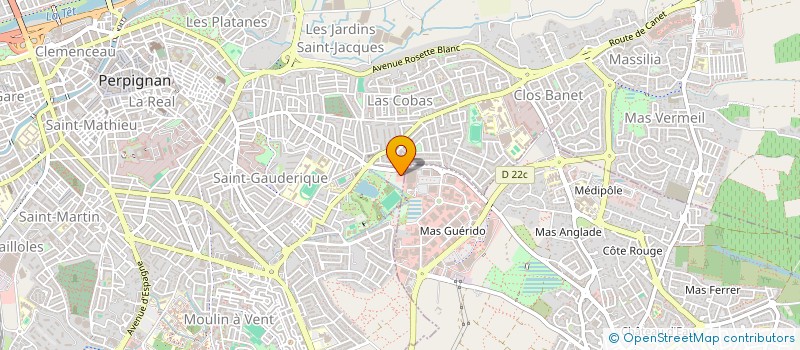 localisation de l'entreprise SCI PONT D EN CAVE  PERPIGNAN