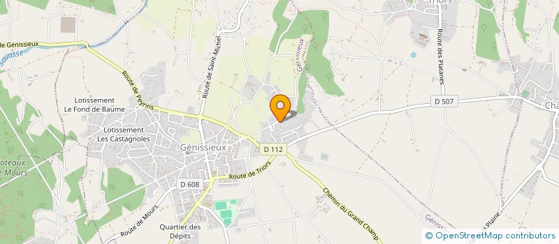 localisation de l'entreprise SCI PONT DE CLAIX  GENISSIEUX