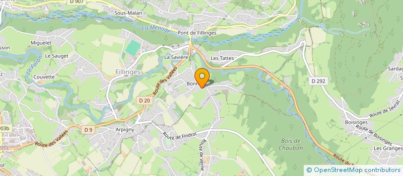 localisation de l'entreprise SCI PONT DE FILLINGES  FILLINGES