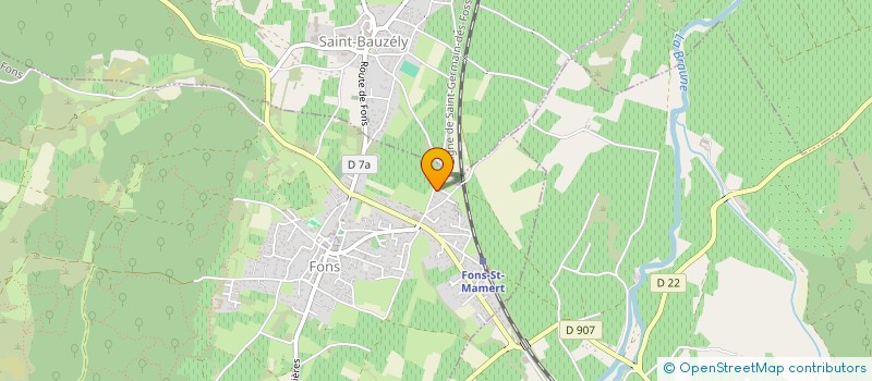 localisation de l'entreprise SCI PONT DE LA REINE  FONS