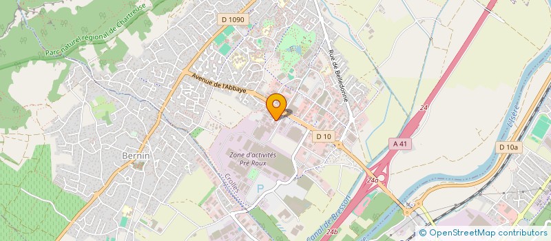 localisation de l'entreprise SCI PONT DE LA RIVIERE KWAI  CROLLES