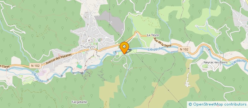 localisation de l'entreprise SCI PONT DE MERCIER  THUEYTS