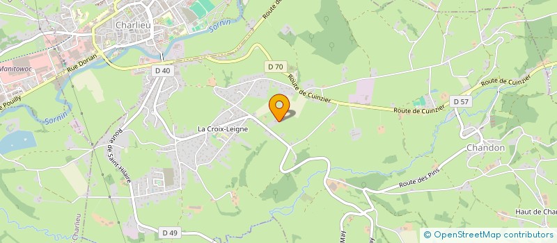 localisation de l'entreprise SCI PONT DE TIGNY  CHANDON