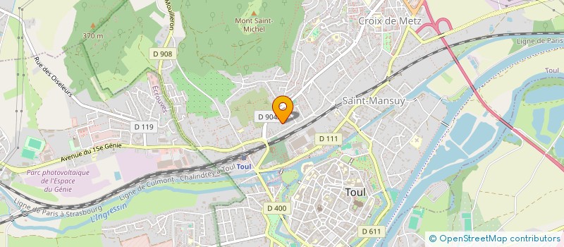 localisation de l'entreprise SCI PONT DES CORDELIERS  TOUL