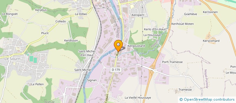 localisation de l'entreprise SCI PONT NEUF  PONTIVY