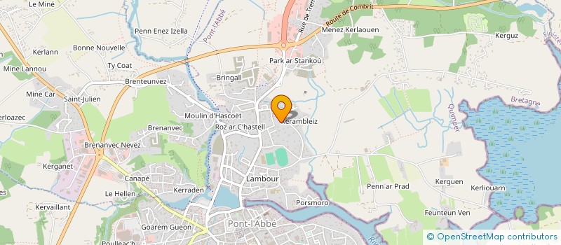 localisation de l'entreprise SCI PONT NEVEZ  PONT-L'ABBE