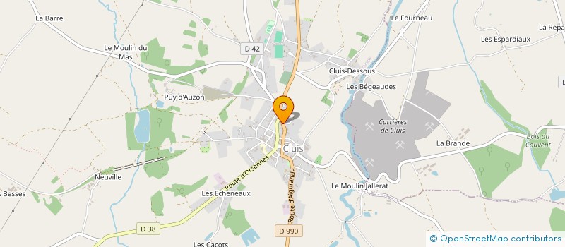 localisation de l'entreprise SCI PONT PAILLARD à CLUIS