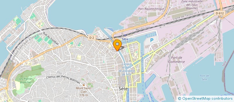 localisation de l'entreprise SCI PONT SUR L'EAU  SETE