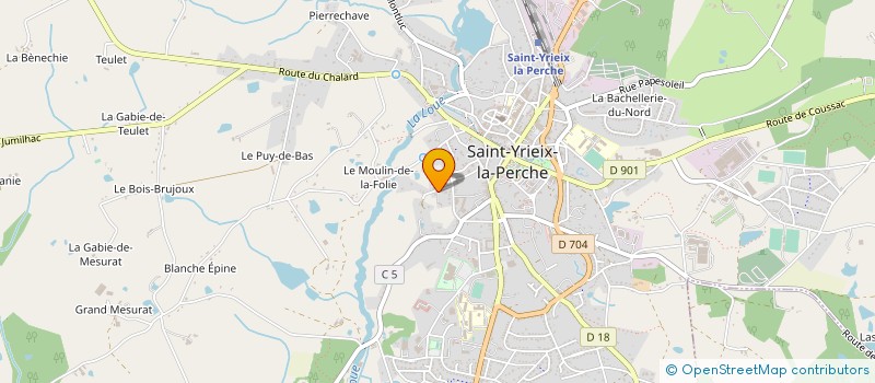 localisation de l'entreprise SCI PONTAILLAC à SAINT-YRIEIX-LA-PERCHE