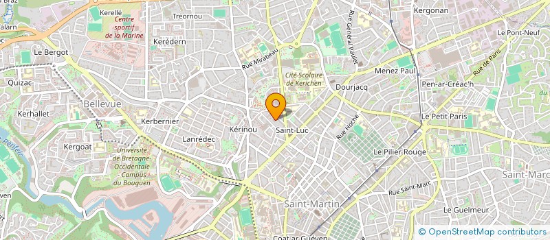 localisation de l'entreprise SCI PONTANIOU  BREST