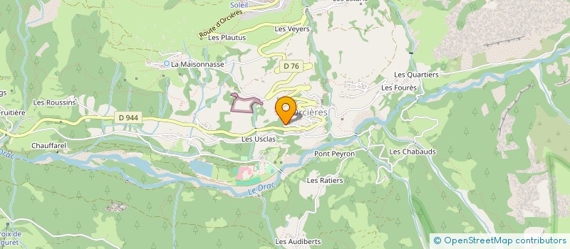 localisation de l'entreprise SCI PONTARLI  ORCIERES