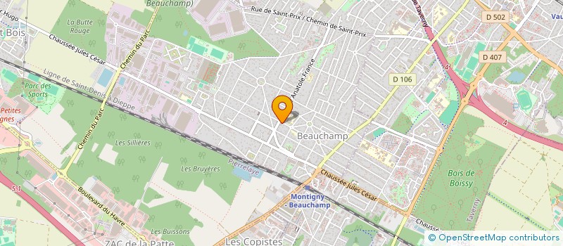 localisation de l'entreprise SCI PONTAUS  BEAUCHAMP