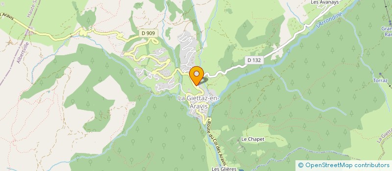 localisation de l'entreprise SCI PONTBEAU  LA GIETTAZ