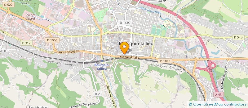 localisation de l'entreprise SCI PONTCOTTIER à BOURGOIN-JALLIEU