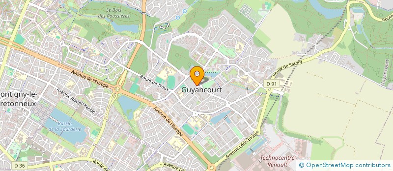 localisation de l'entreprise SCI PONTE LIMA  GUYANCOURT