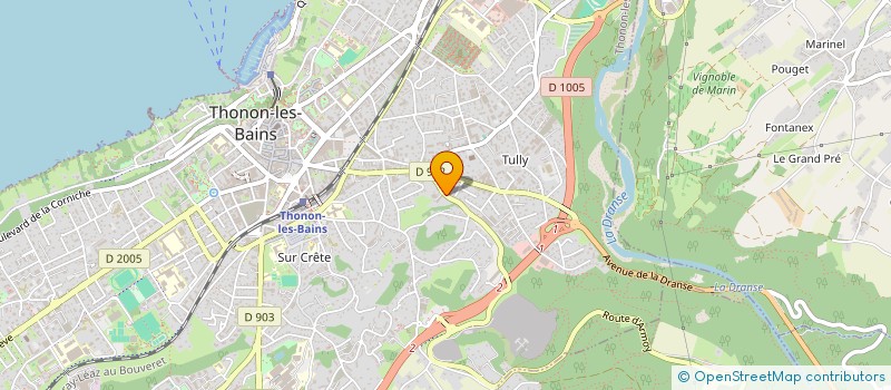 localisation de l'entreprise SCI PONTE VECCHIO à THONON-LES-BAINS