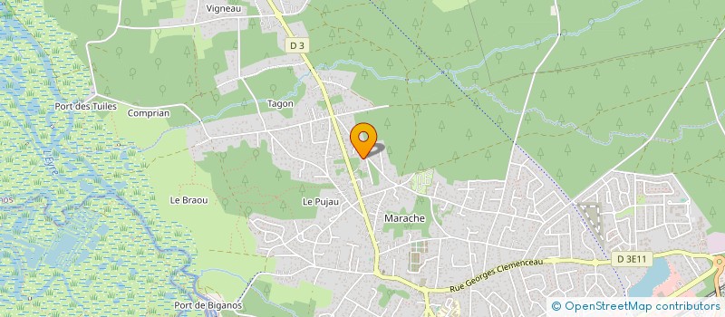 localisation de l'entreprise SCI PONTEILS  BIGANOS