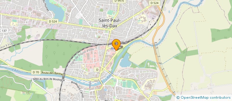 localisation de l'entreprise SCI PONTEINS à DAX