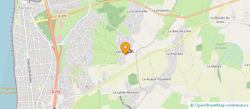 localisation de l'entreprise SCI PONTHIERRY BASTIDES 96 à SAINT-BREVIN-LES-PINS