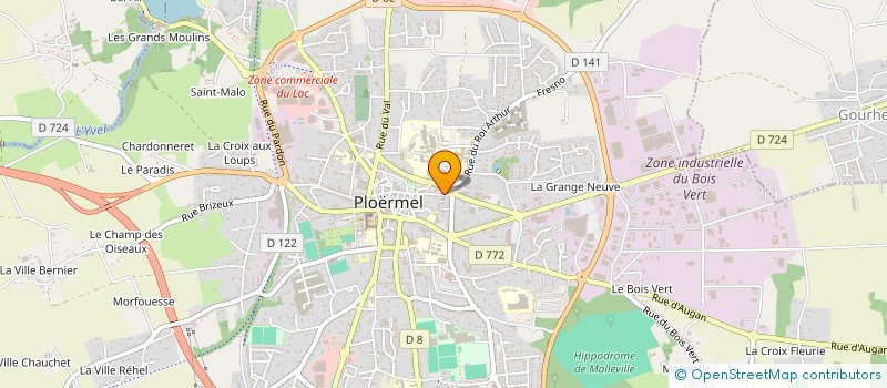 localisation de l'entreprise SCI PONTI  PLOERMEL