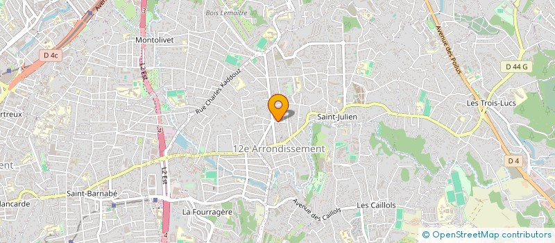 localisation de l'entreprise SCI PONTIBUS à MARSEILLE 12EME