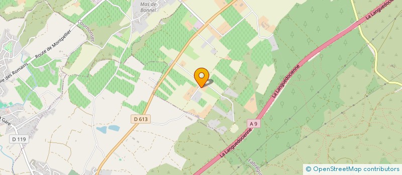 localisation de l'entreprise SCI PONTIER-GALMEL  FABREGUES